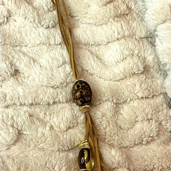 Vintage Chico’s Leather Boho Lariat Necklace - Picture 3 of 7